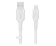 BELKIN USB-A - Lightning Silicone 1m White CAA008BT1MWH - 731849 - zdjęcie 1